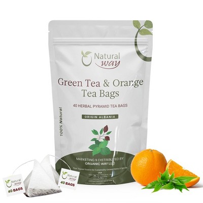 Natural Green Tea & Orange Tea 4 Oz