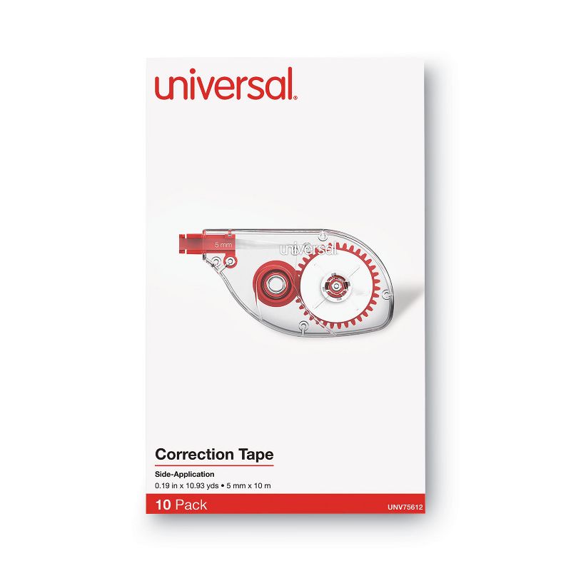 Universal Side-Application Correction Tape Non-Refillable 1/5" x 393" 10/Pack 75612, 5 of 8