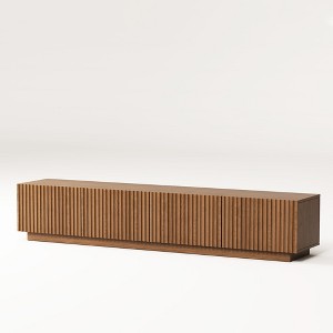 Gaoyangjiaju 86.6 Inch TV Stand for 90 Inch TV Density Board, 2 Cable Management Holes - 1 of 4