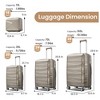 Summit Adventure 4-Piece Expandable Polypropylene Suitcase With Spinner Wheels - 4 of 4