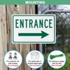 Unique Bargains Aluminum Reflective Rust-Free Waterproof Right Arrow Entrance Signs 1 Pc - 4 of 4
