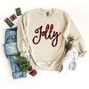 Simply Sage Market Women's Graphic Sweatshirt Jolly Plaid - 3 of 4