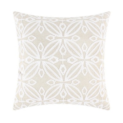 Aliza White Embroidered Medallion Pillow -levtex Home : Target