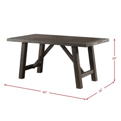 Rustic Gray Oak 7-Piece Dining Set with Lattice Back Chairs