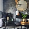 Serio Circle Brushed Aluminum Frame Large Circle Gold Round Wall Mirror -The Pop Home - 3 of 4