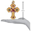 Old World Christmas Blown Glass Ornament for Christmas Tree, Ornate Cross - 4 of 4