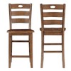 New Classic Furniture,Salem 5 Pc Counter Ht Dining Set, Table & 4 Chairs -  Tobacco - 3 of 4