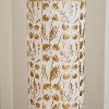 Gilded White Metal Vase Trio Set, 3D Floral Relief Cylinder Vases, Mother's Day Gift Home Décor Centerpiece - 2 of 4