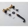 PAGED Bathroom Faucets Double Handle Bathroom Sink Faucet Wall Mount Vanity Faucet with Brass Ceramic Disc Cartridge System - 2 of 4