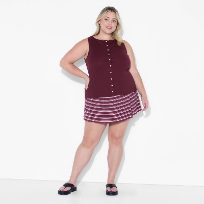 Women's Button-Front Tank Top - Wild Fable™