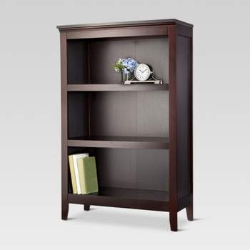 Carson 48" 3 Shelf Bookcase Espresso - Threshold™