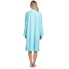 Casual Nights Women's Zipper Front Jacquard Terry Fleece Robe Duster - 4 of 4