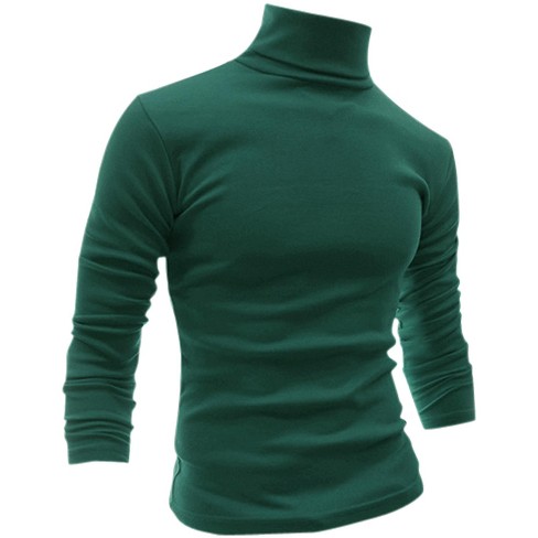 Green turtleneck men hotsell