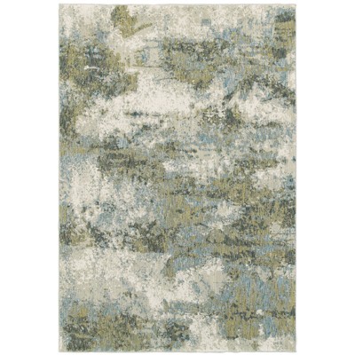 Oriental Weavers Evolution 8039E Blue/ Green Indoor Area Rug - 5'3" x 7'3"