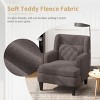 Tufted Teddy Accent Armchair,Modern Upholstered Lounge Chair with Birch Legs & Deep Seat for Living Room Bedroom-Baofuwish - 2 of 4