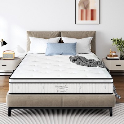 Full Size Mattress,10 Inch Hybrid Mattress, Individually Pocketed Innerspring, Medium Firm