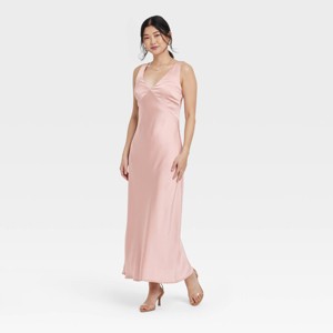 Women's Satin Slip Maxi Dress - A New Day™ - 1 of 3