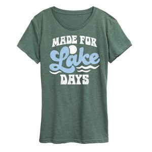 Women's - Instant Message - Made For Lake Days Short Sleeve Graphic T-Shirt - 1 of 4