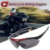 Unique Bargains Motorcycle Riding Goggles for Outdoor Sports Dirt Bike ATV Dark Gray Lens Red Black Frame 1Set - 2 of 4