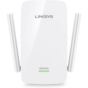 Linksys AC750 Boost Dual-Band Wi-Fi Gigabit Range Extender/Repeater RE6300 Manufacturer Refurbished - 1 of 4