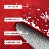 TackView Christmas Rug, Washable Floor Carpet Xmas Snowflake Decorative Indoor Throw Rug, Non-Slip Area Rug for Hallway, Kitchen - 4 of 4