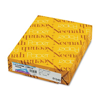 Photo 1 of Neenah Paper CLASSIC CREST Writing Paper 24lb 8 1/2 x 11 Natural White 500 Sheets 01345