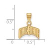 Black Bow Jewelry 14k Yellow Gold Plated Sterling Silver Ohio State Buckeyes NCAA Small Pendant - 2 of 3