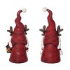 Transpac Resin 9 in. Multicolored Christmas Gnome Figurine Set of 2 - 3 of 4