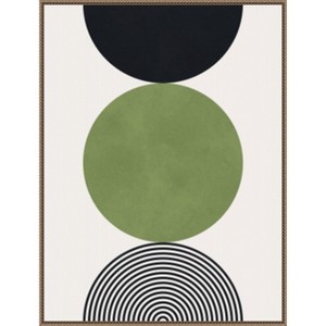 Amanti Art Circle composition 11 by Vitor Costa Framed Canvas Wall Art - 1 of 4