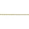 Black Bow Jewelry 1.8mm, 10k Yellow Gold Lightweight D/C Rope Chain Anklet - 2 of 4