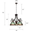 Chloe Lighting Liaison Victorian-Style 5-Light Antique Dark Bronze Finish Large Chandelier 25" Wide - 4 of 4