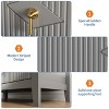 Fluted Dresser for Bedroom, 54 Inch Wide 6-Drawer Wood Dresser, Modern Chest of Drawers - 2 of 4