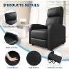 Clearance, Recliner Chair for Adults, PU Leather Adjustable Single Sofa with Side Pocket, Wide Arms, Tall Back, Padded Seat - 4 of 4
