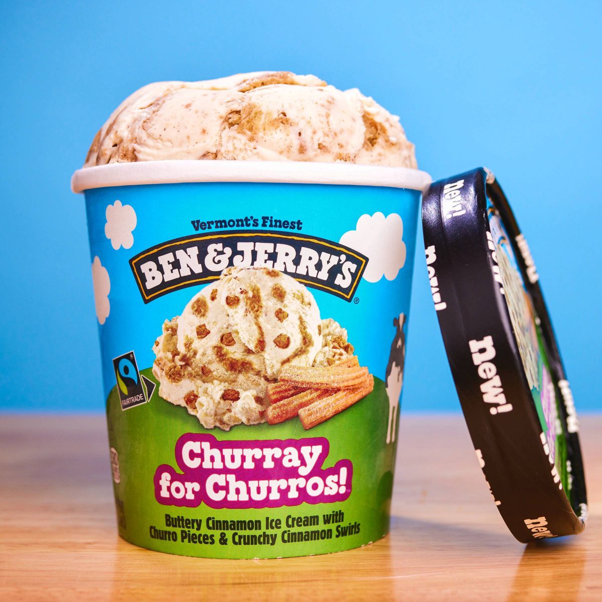 Ben & Jerry's Churray for Churros Cinnamon Ice Cream - 16 fl oz - thumbnail 3
