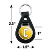 Coppin State University Secondary Logo Black Leather Keychain - 2 of 4