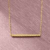 Pure Collection by Ross-Simons Italian 14kt Yellow Gold Twisted Bar Necklace - 3 of 4