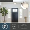 VAXCEL Stevens LED Transitional  Flush Mount Ceiling Light Fixture White Alabaster Glass - 2 of 4