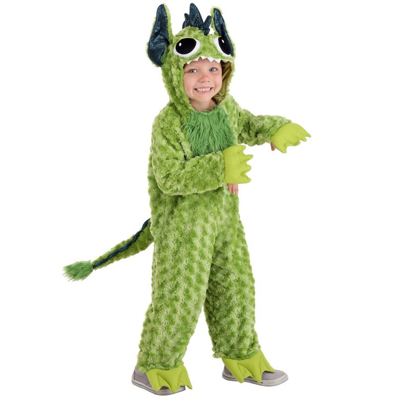 HalloweenCostumes.com Little Green Monster Toddler Costume., 1 of 7