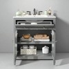 30" Bathroom Vanity with Ceramic Sink, Adjustable Shelf, Tip-Out Tray, Soft-Close Drawers, Solid Wood Tapered Legs - 2 of 4