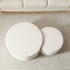 Sapphtopaz Modern Nesting Coffee Table Set of 2 with Storage, Modern Foam Living Room Tables, End Table Center Table for Living Room - 4 of 4