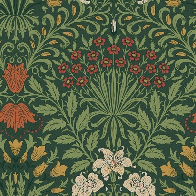 William Morris Garden Moss Green Wallpaper