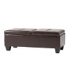 GDFStudio Norbert Contemporary Faux Leather Dual Lift Storage Ottoman - 4 of 4