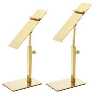 Unique Bargains Home Adjustable Countertop Display Shoe Rack Holder 2 Pack - 1 of 3