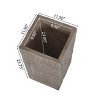 Christopher Knight Home Littell Outdoor Lightweight Concrete Planter, Brown - 3 of 4