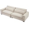 ORRD 104" Modern Upholstered Sofa, Mid-Century 2-Seater Loveseat Couch with Solid Wood Legs for Living Room & Apartment, Beige - 4 of 4