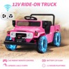 Jojoka 12V Kids Ride on Car Licensed Toyota, Ride on Toys with Remote Control, Battery Powered, 4WD, Bluetooth, LED Lights - 3 of 4
