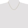 Black Bow Jewelry 1mm, 14k Yellow Gold Solid Cable Chain Necklace - 2 of 4