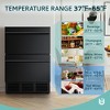 EUHOMY 24 in Undercounter Beverage Refrigerator, Outdoor Double Drawers Fridge, Built-in Fridge for Home & Commercial Use, Stainless Steel Black - 2 of 4