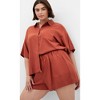 Women's Plus Size Lyana Shirt - clay | CITY CHIC - 4 of 4