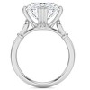 Pompeii3 Certified 5.10Ct Round Diamond 14k White Gold Engagement Ring Lab Created - Size 7 - 3 of 4